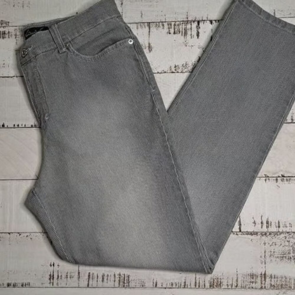 Gloria Vanderbilt Pinstriped Jeans
